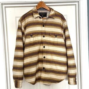 True Grit Men's Cotton Summit Shirt Sherpa Jacket Shacket Size S